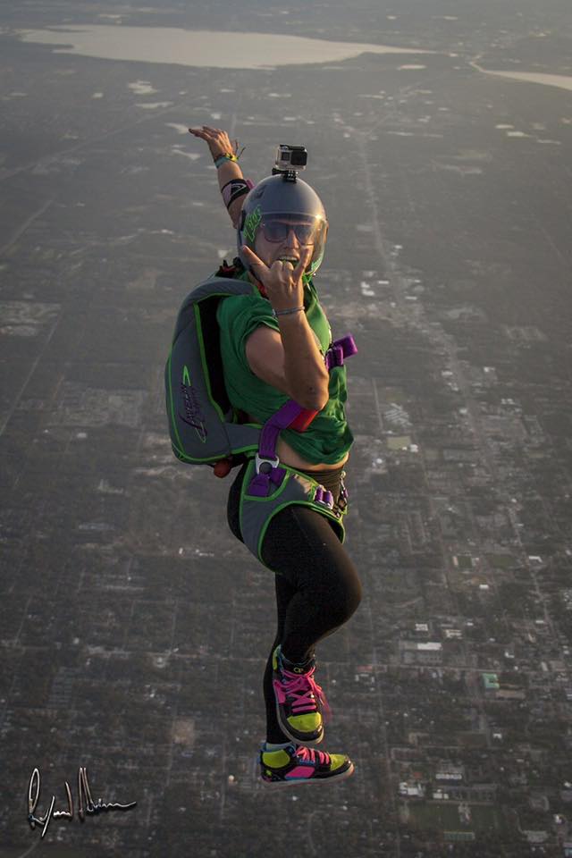 Katie Piele freeflying