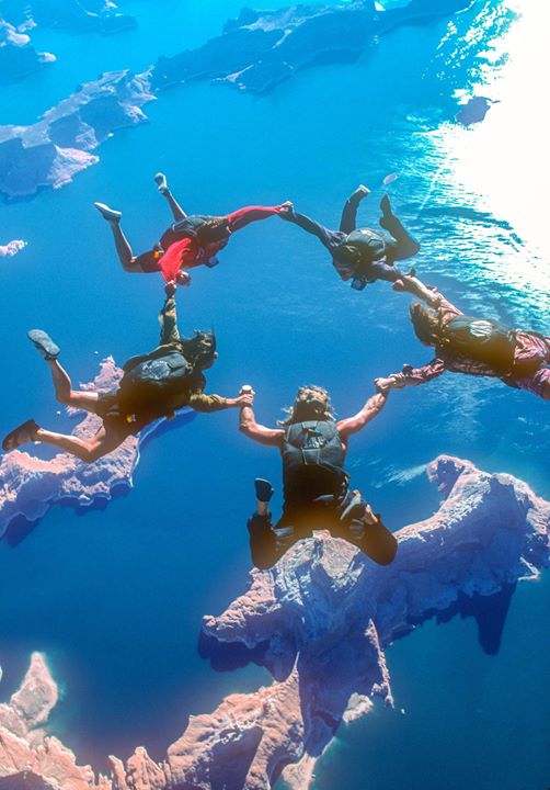 point break skydiving scene