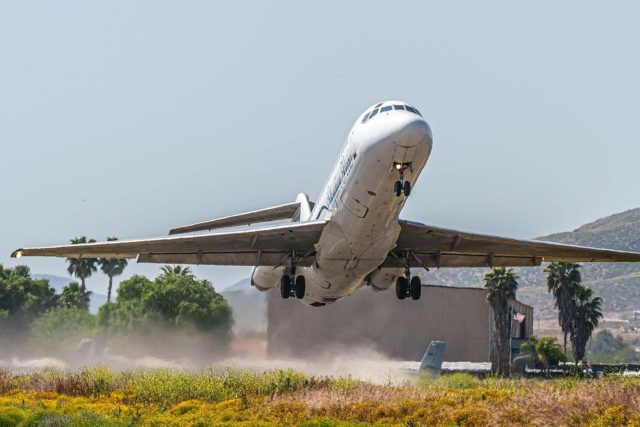 jump the jet at Skydive Perris skydiving neat San Diego DC9 airplane