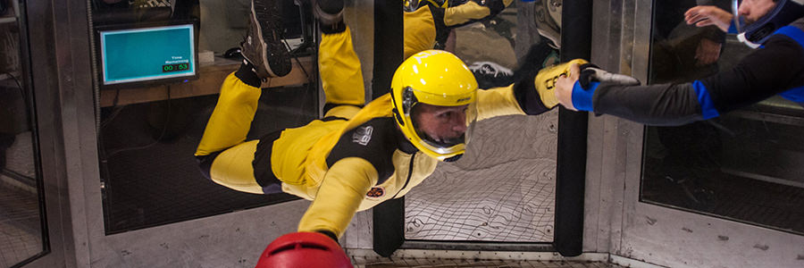 Take your skydiving skills to the next level in the wind tunnel