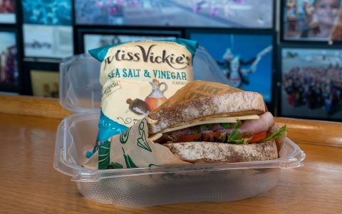 ham sandwich at Skydive Perris cafe